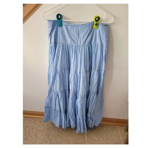 Blue Maxi Skirt